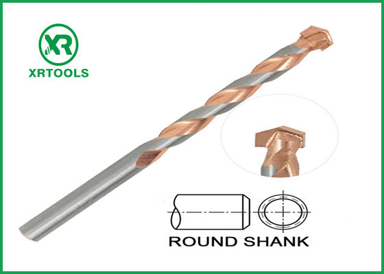 acheter Le peu de perceuse métrique de maçonnerie de jambe ronde cuivre l plaqué cannelure pour la brique concrète fabrication en ligne