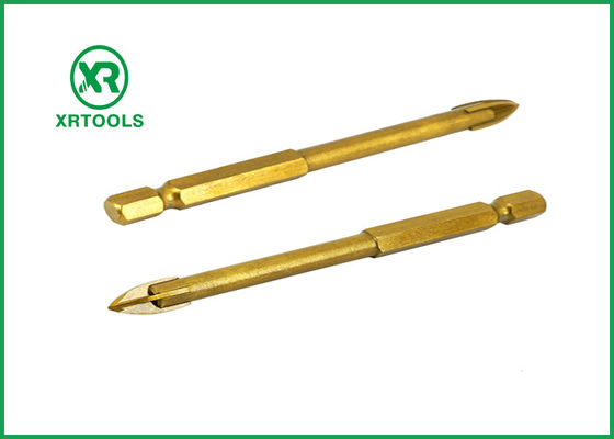 acheter Processus soudé par couleur métrique en verre enduite d'or de peu de perceuse de maçonnerie de titane fabrication en ligne