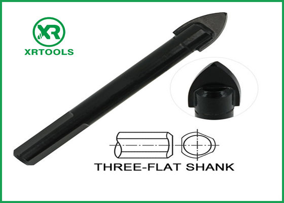 acheter Matériel plat d'acier au carbone de jambe du peu de perceuse de taille du verre d'Oxided trois noirs fabrication en ligne