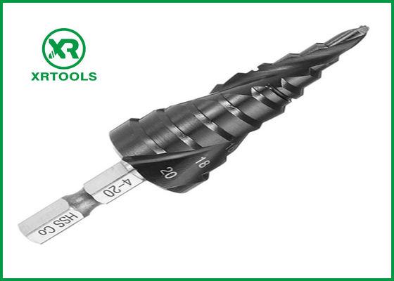 acheter Peu de perceuse de finition noir d'étape de HSS, peu de perceuse titanique d'étape pour le feuillard fabrication en ligne